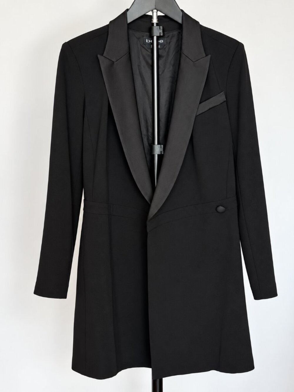 Women’s Black Longline Tuxedo Blazer